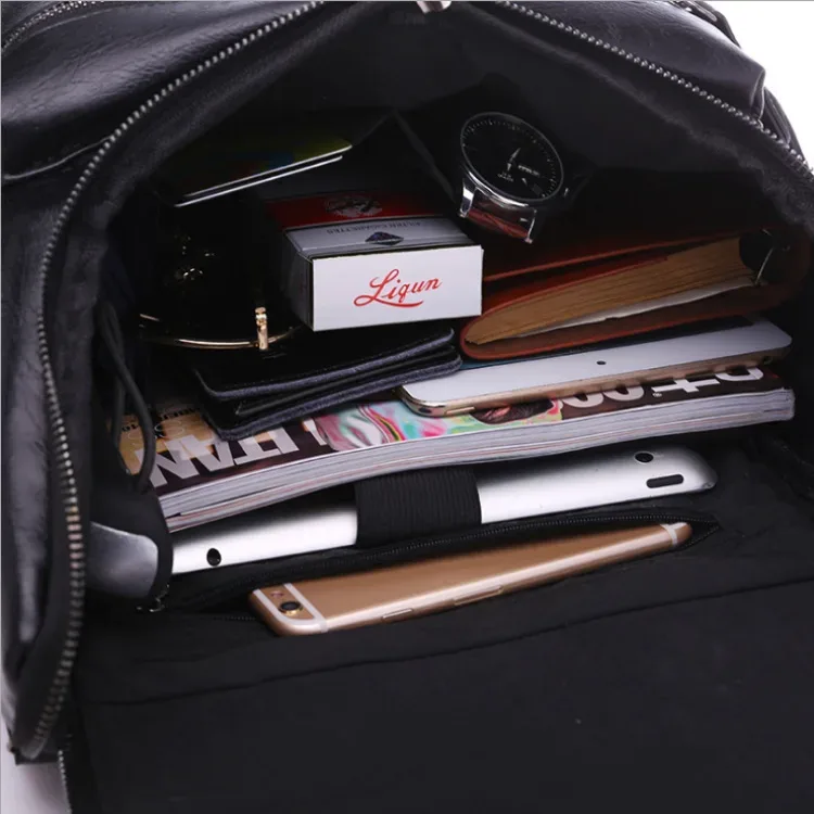 traveasy – sac à dos en cuir pour ordinateur portable, fourre-tout de voyage à la mode pour femmes, grande capacité, pour étudiants, sport, garçons
