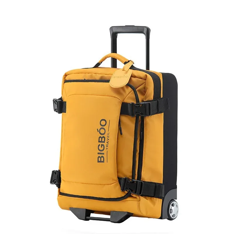 valise de voyage extensible en tissu oxford, étanche, avec séparation sec-humide, bagage à main avec roulettes silencieuses, valise trolley