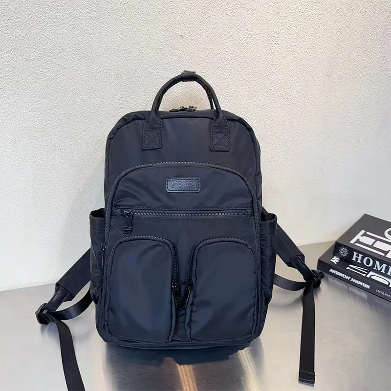 sac à dos en nylon de grande capacité, sac à dos de voyage multi-compartiments avec poignée pour les trajets quotidiens, l'école et les activités de plein air