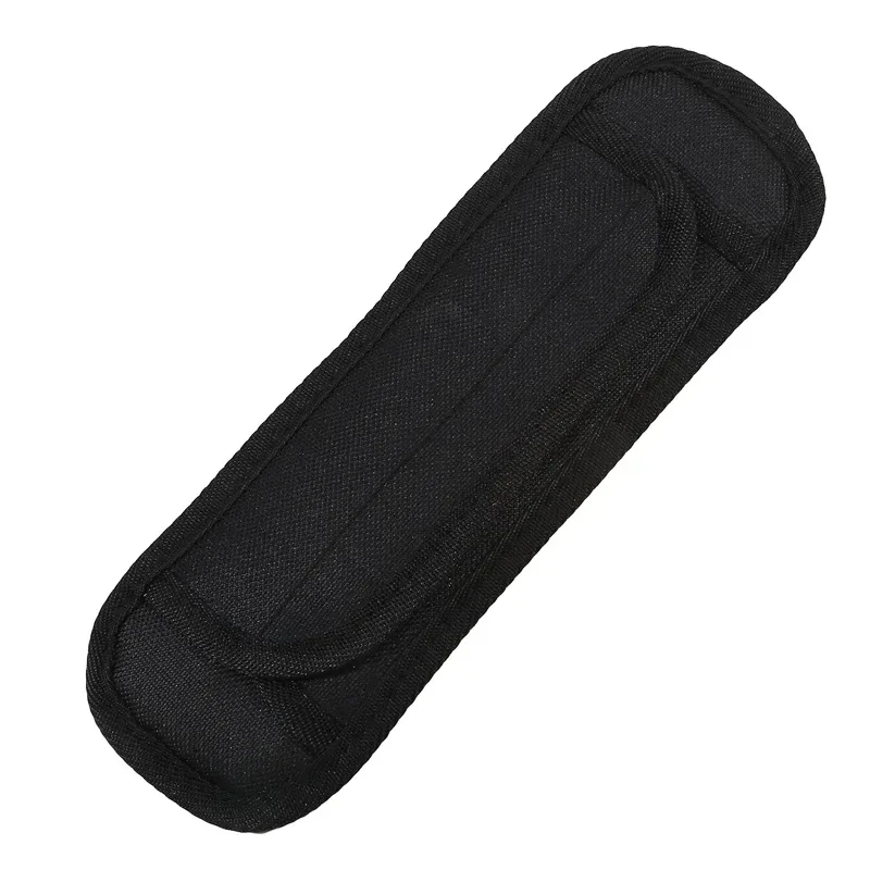 sangle d'épaule noire pour sac à dos, réductrice de pression et de poids, avec coussinet élargi pour le dos