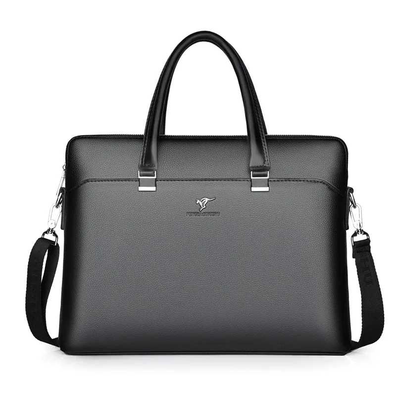 porte-documents de marque pour hommes en cuir, sacoche exécutive de bureau pour ordinateur portable 15,6 pouces, grand sac à documents, sac à main pour hommes, sac fourre-tout
