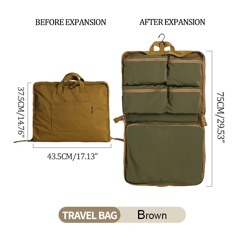 sac fourre-tout de voyage léger 6 en 1 pour femmes et hommes adultes, sac à main pliable de rangement de bagages à main pour voyage camping en plein air
