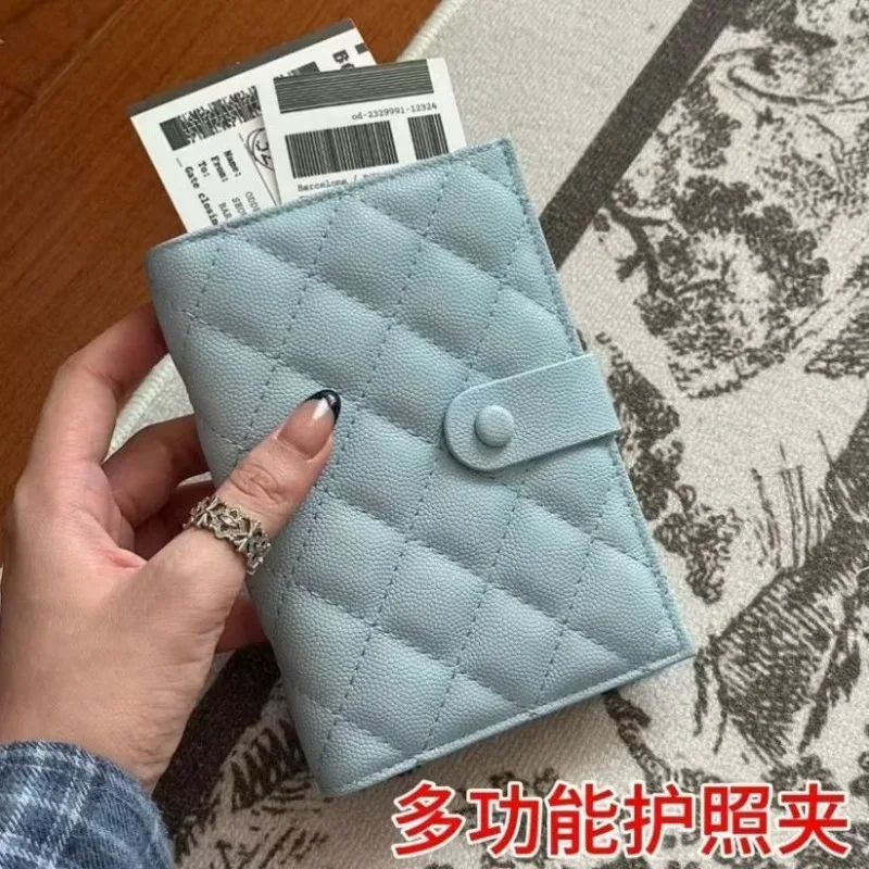 portefeuille de voyage multifonctionnel pour cartes de crédit, joli porte-passeport pour femmes, étui de protection en cuir avec fermoir pour passeport