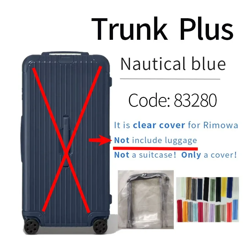 housses transparentes en pvc adaptées aux bagages rim essential 33 pouces, protection de valise de voyage, accessoires transparents, housse de protection anti-rayures