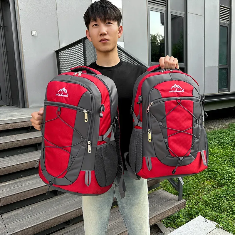 sac à dos de randonnée léger et imperméable pour l'extérieur, grande capacité, sac à double épaule pour le cyclisme, résistant à l'usure pour les voyages et la montagne