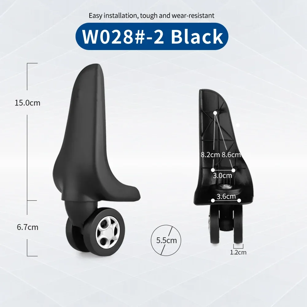 accessoires de roulettes pour bagages, roulettes universelles, accessoires de valise en cuir, roulettes de remplacement pour valise à roulettes