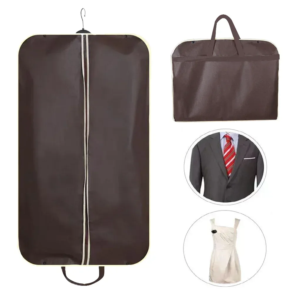 sac de protection de vêtement anti-poussière, housse de vêtements entièrement fermée avec fermeture éclair, sacs à vêtements suspendus, sac de rangement de vêtements durable