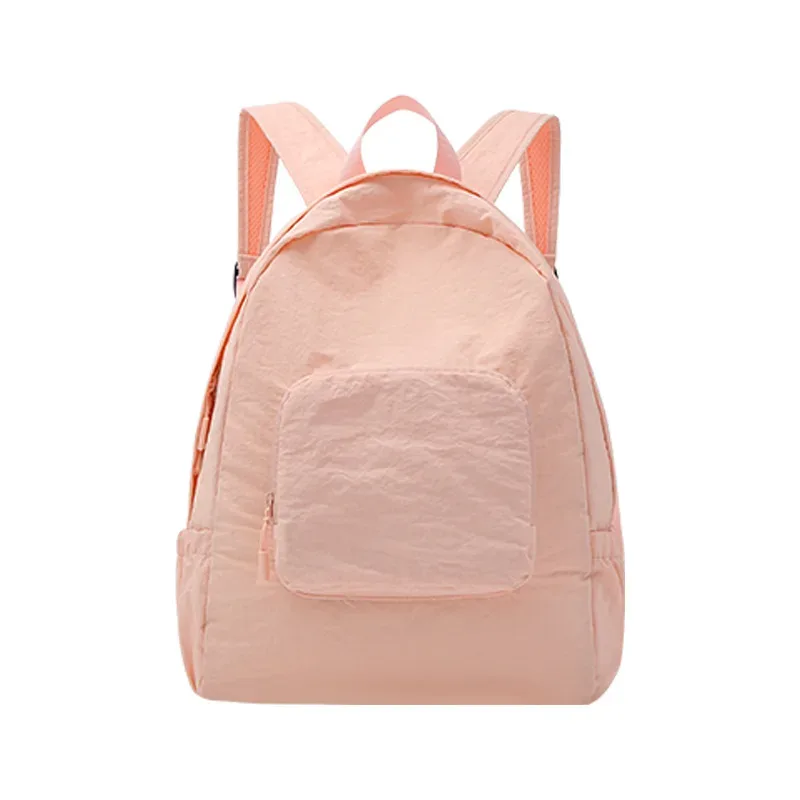 sac à dos pliable pour femmes, sac de voyage minimaliste de grande capacité, étanche, sac de rangement portable décontracté, sac polyvalent