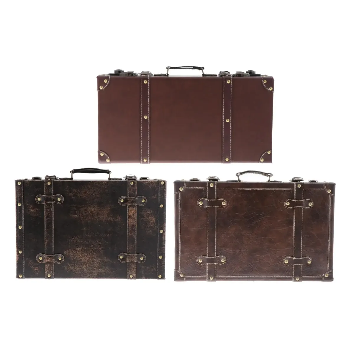 valise rétro en bois leatner, valise à bagages de style britannique, accessoires de photographie