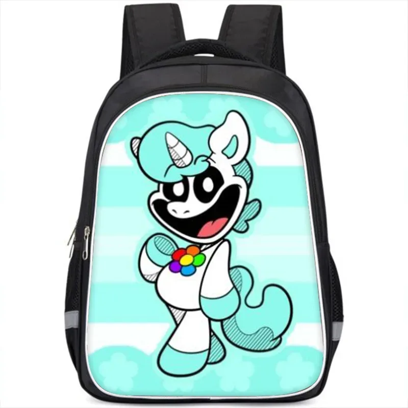 sac à dos smiling critters pour enfants, cartable double couche, cadeau d'anniversaire, sacs d'ordinateur pour étudiants