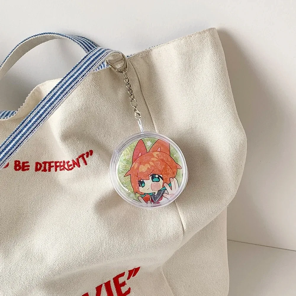 sac de présentation rond transparent en pvc pour badges, porte-épingles, vitrine pour figurines, sac à dos mignon pour bébé qui marche