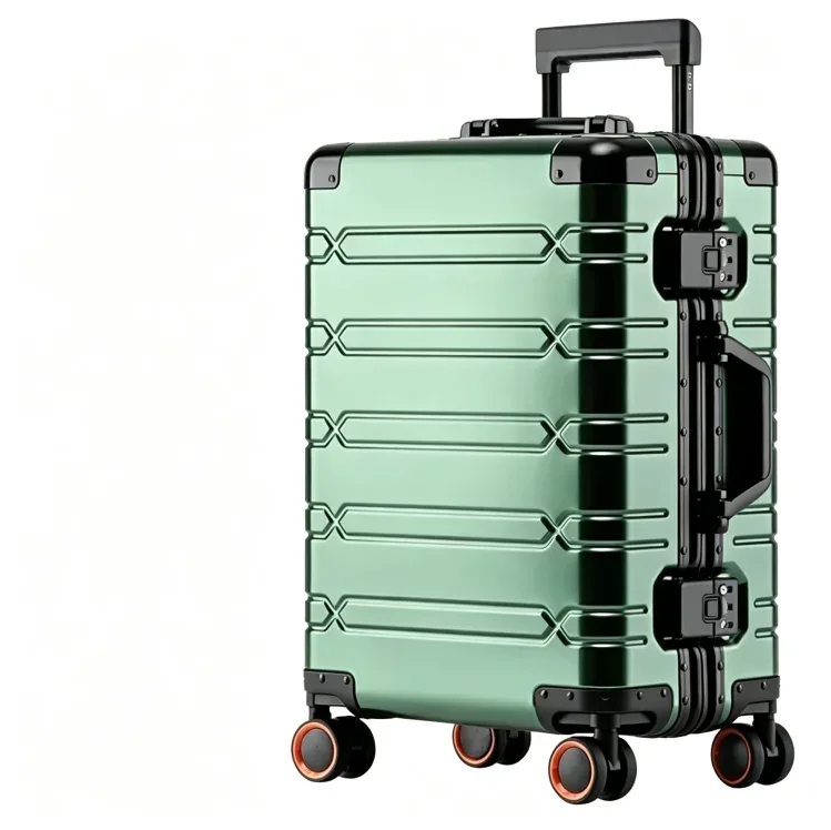 valise/sac de 24 pouces en alliage aluminium-magnésium de luxe, expédiée depuis l'ue, idéale pour les étudiants.