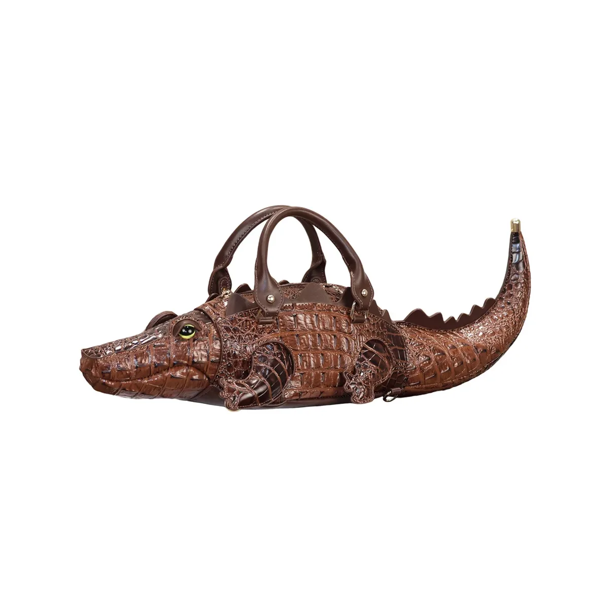 nouveau sac à main tendance en forme de crocodile pour femmes, sac fourre-tout de créateur à la mode européenne et américaine, sac à bandoulière décontracté pour femme