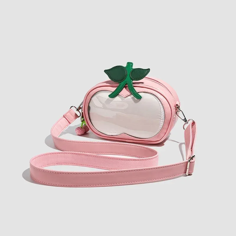 sac à bandoulière pour femme, sac à main en forme de pomme, sac à main léger rose, pochette à cosmétiques, cadeau de noël