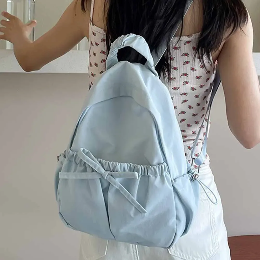 version coréenne design de niche nouveau sac à dos en nylon brodé, sac à dos léger polyvalent personnalisé de grande capacité