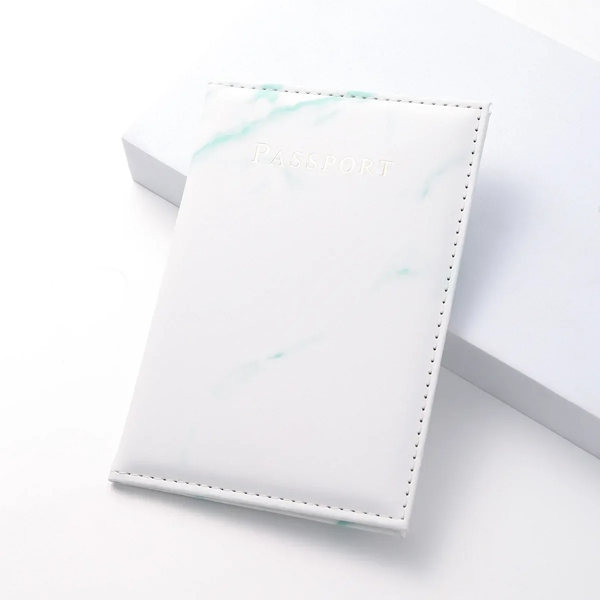 couvertures de passeport à motif marbré pour hommes et femmes, porte-passeport de voyage, couverture de protection, porte-carte d'identité et de crédit, vente en gros
