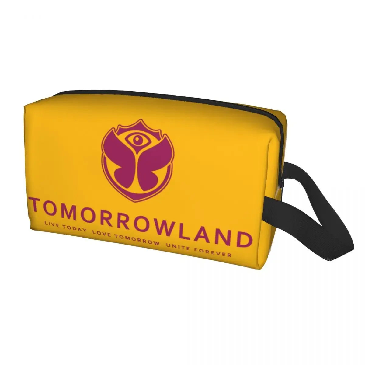 tomorrowland feel-sac à cosmétiques de voyage personnalisé pour femmes, trousse de toilette et de maquillage, trousse de rangement de beauté pour dames