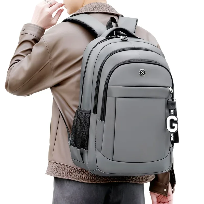 sac à dos oxford résistant à l'usure, sac pour ordinateur portable multi-zippé de grande capacité pour hommes et femmes, pour le travail, l'école et les voyages en plein air