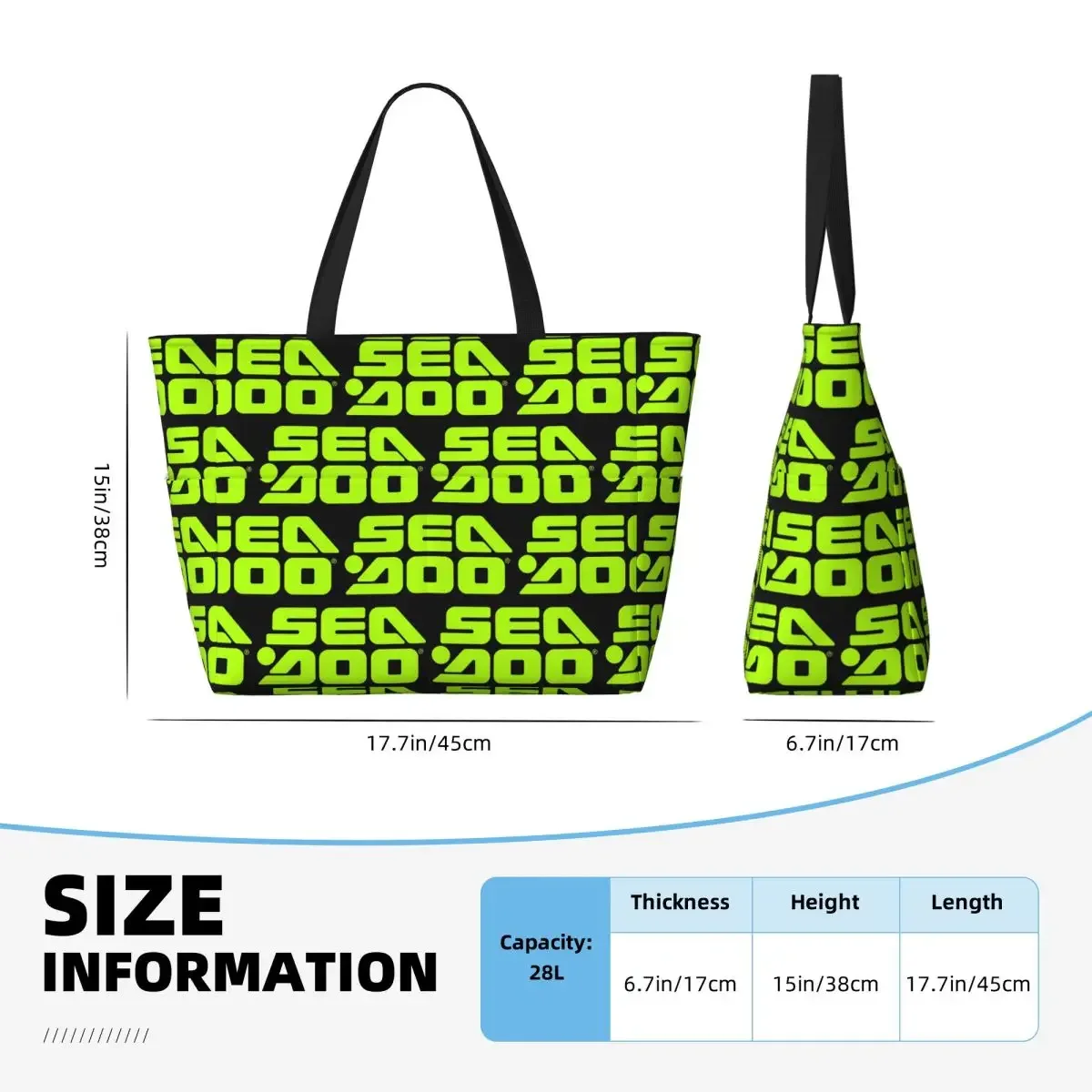 sac de plage marin sea doo team rxt brt, sac de sport, sac de yoga, grand sac fourre-tout, sac de voyage pour femmes, sac de fitness