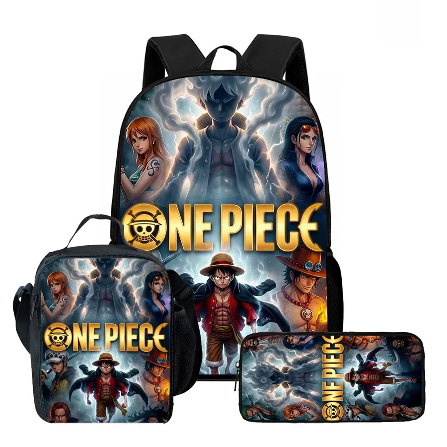 sac dos polyester dessin animé noir motifs personnages animés format 20 35 litres poche ouvrante sangles ajustables usage scolaire voyage