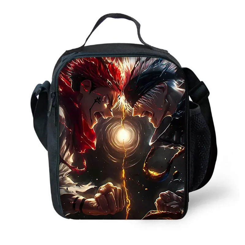 sac à dos d'école pour enfants, anime j-jujutsus k-kaisens, avec sacs à déjeuner, sacs à crayons, sacs d'école pour garçons et filles, meilleur cadeau