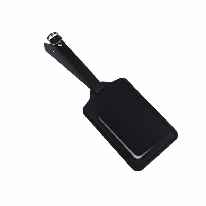 zoukane-étiquette de valise en cuir, pendentif de sac à main, accessoires de voyage portables, étiquettes d'adresse d'identification de nom
