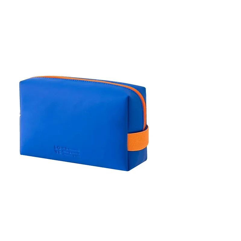 sac à cosmétiques imperméable en pu pour femmes, sacs de voyage mignons aux couleurs acidulées, sacs de maquillage portables pour femmes, sac de rangement pour articles de toilette, boîte organisatrice