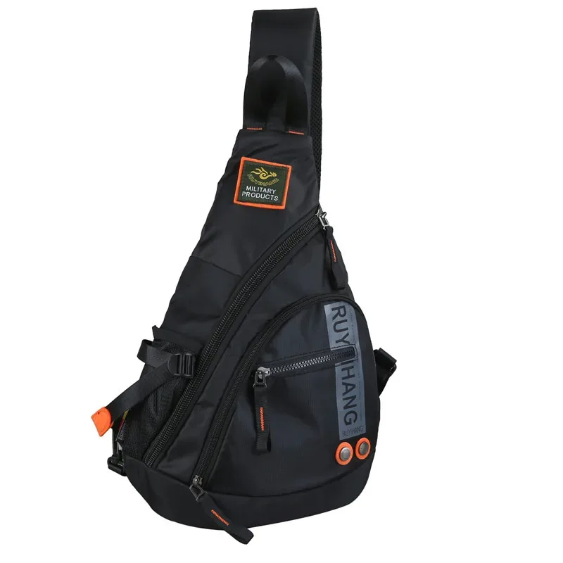 Sacs à bandoulière pour hommes sacs à bandoulière de voyage sac de poitrine militaire pour voyage scolaire sac de messager en Nylon imperméable noir vert