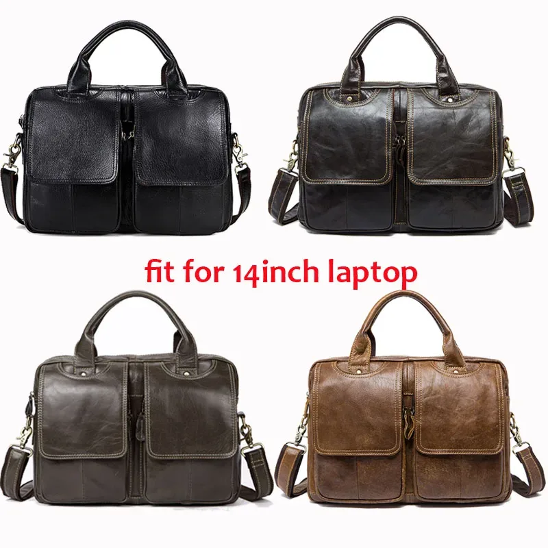 westal-sac en cuir véritable pour hommes, étuis à bombes, sac pour ordinateur portable, fourre-tout pour documents, sacs de bureau pour hommes, sacs de messager, 8002