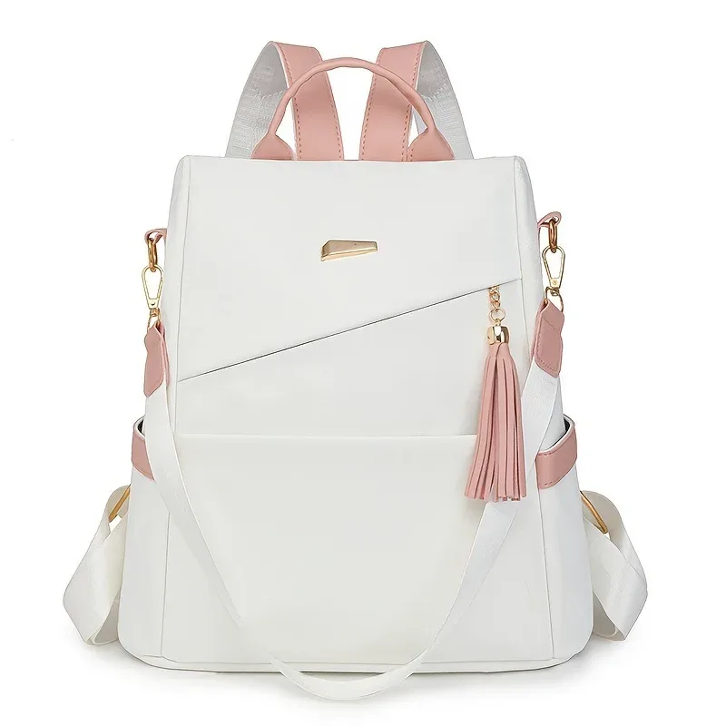 sac à dos antivol pour femmes, nouvelle mode en cuir souple, double usage, grande capacité, voyage, double épaule, en vente, 2025