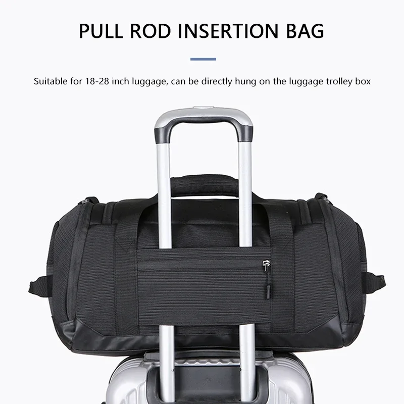 sac de sport avec logo personnalisé pour homme, sac de voyage étanche, sac de fitness, sac de rangement d'entraînement, bagage pour homme, motif de logo imprimé
