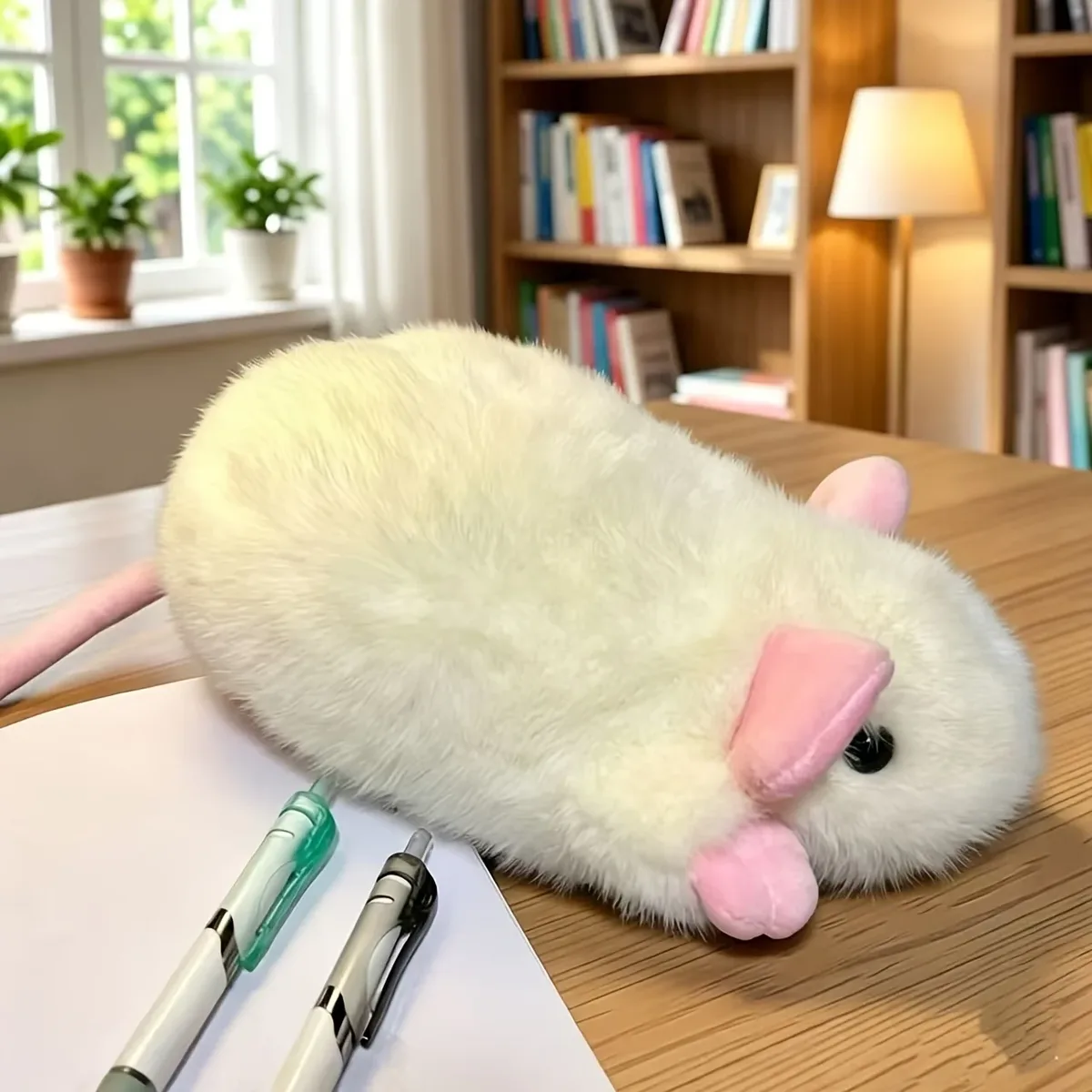 trousse de maquillage multicolore en forme de souris, joli sac de rangement pour papeterie en forme de souris, porte-monnaie doux et mignon, idéal pour ranger divers stylos, outils de maquillage et fournitures de bureau. |     fournitures de bureau quotidiennes |     fournitures de bureau |