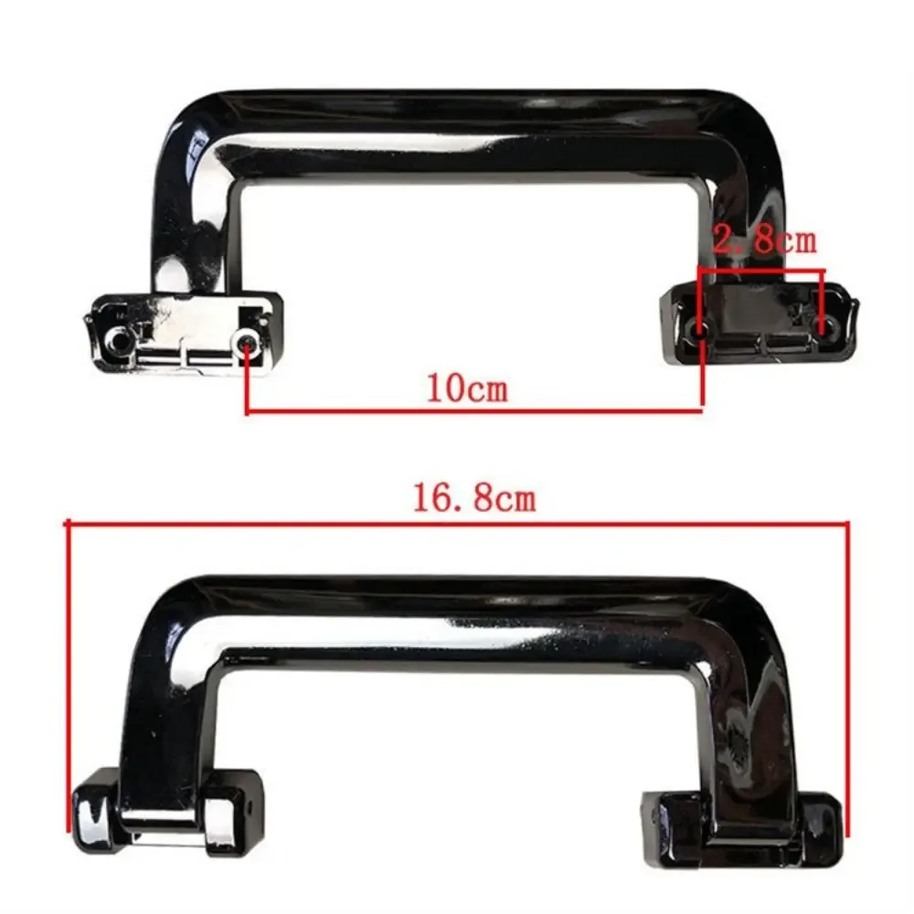 poignée de boîte à bagages portable en plastique noir et argent, valise de remplacement, étui, réparation, fournitures de voyage