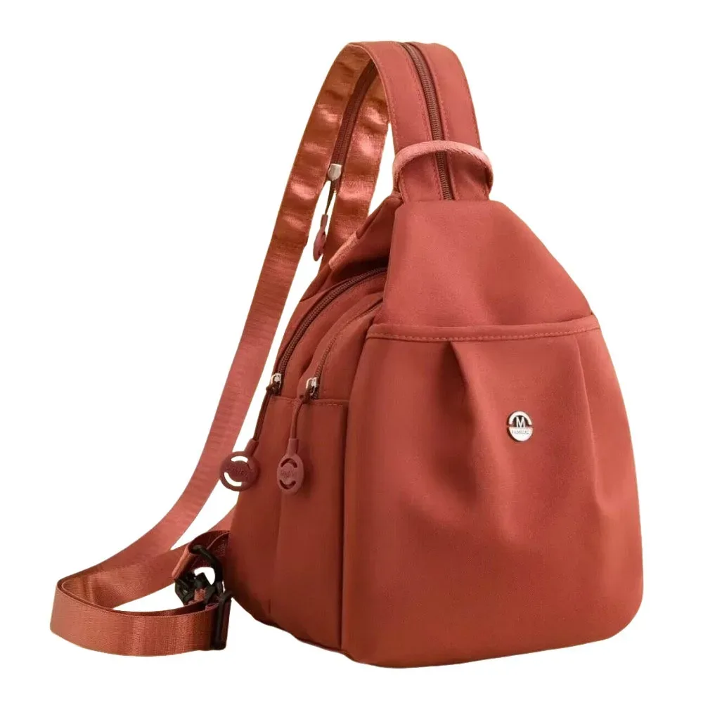 sac imperméable multi-couches de grande capacité, sac de voyage polyvalent, sac à dos en tissu oxford, sac à bandoulière décontracté, léger
