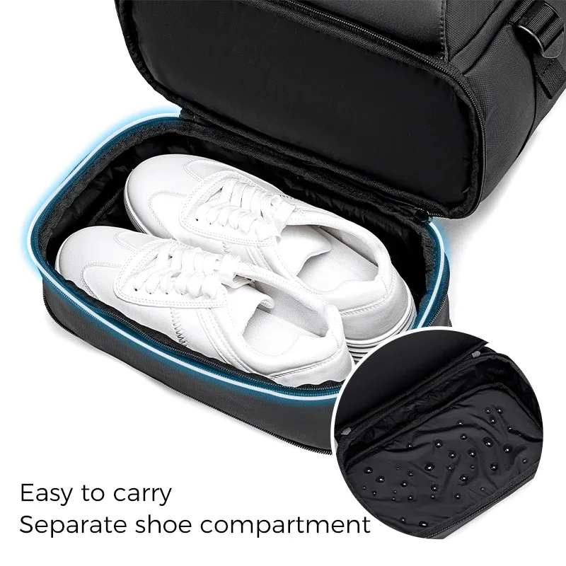 sac à dos fenruien pour homme, idéal pour le travail et les trajets quotidiens, avec compartiment pour ordinateur portable 16 pouces, fermeture éclair multicouche, sangle et compartiment à chaussures indépendant