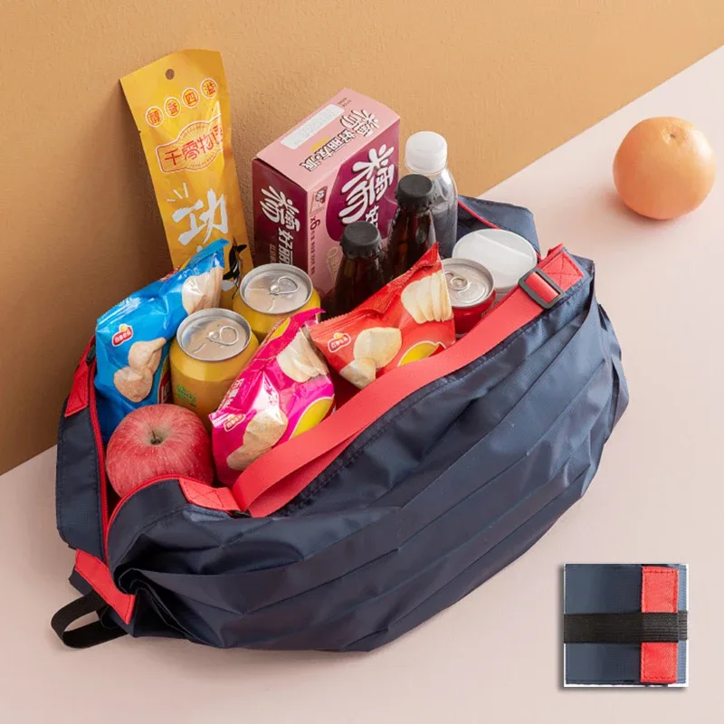 Sac de rangement pliable camouflage avec poignée, sac de voyage portable de grande capacité, sac de courses écologique pour l'extérieur