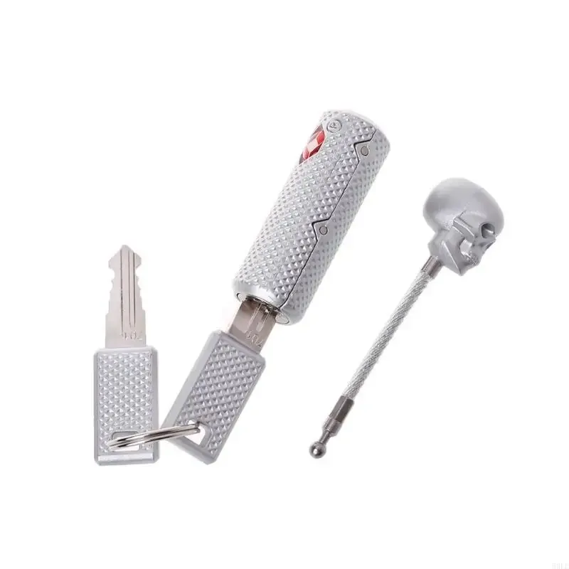 cadenas verrouiller plastique crâne noir blanc chaîne métal boutons rouge motifs carbone tsa voyage