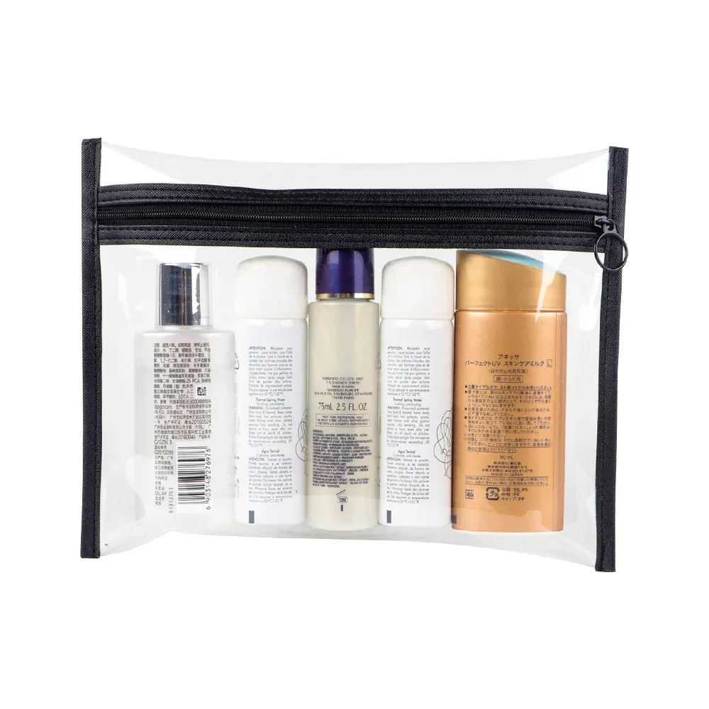 sac à cosmétiques en pvc transparent trousse de toilette de voyage étanche sac de rangement portable couleur bonbon pour cosmétiques cubique polyvalent...
