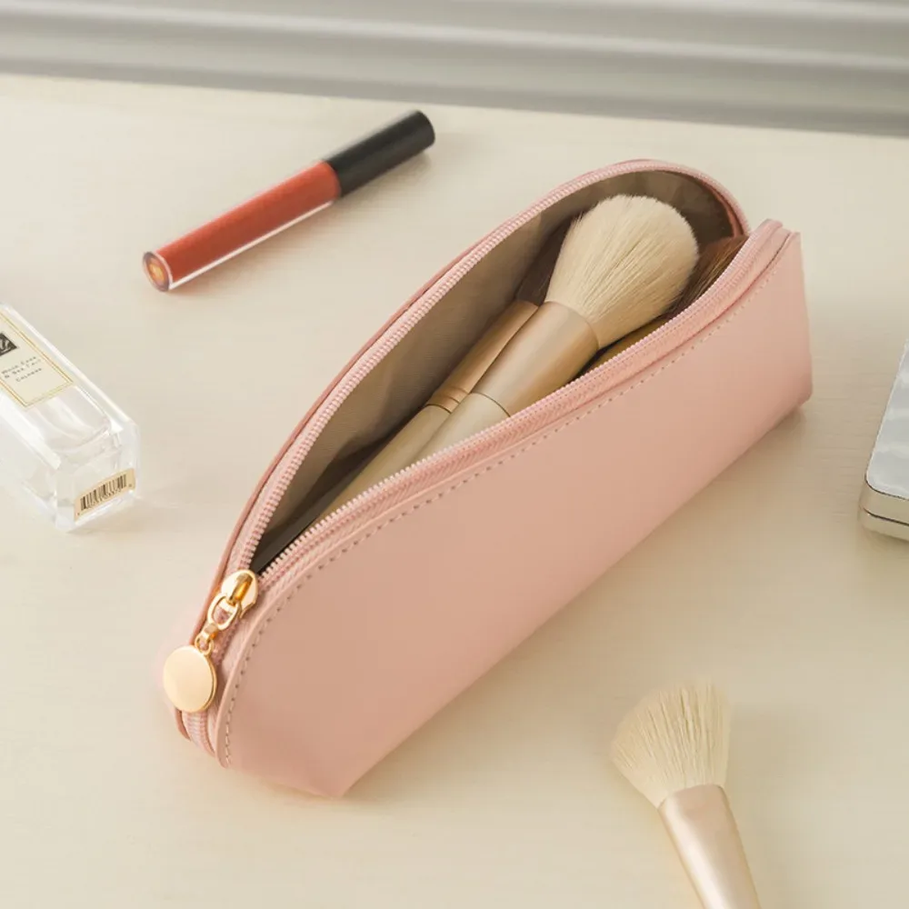 Sacs à cosmétiques en cuir PU, imperméables et lavables, sac à stylos de grande capacité, trousse à crayons de grande capacité, fournitures de papeterie scolaire