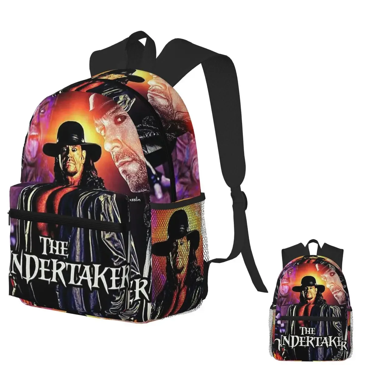 the undertaker wrestling – sac à dos de lutte professionnelle pour étudiants, sac d'école, sac à dos de randonnée pour garçons et filles, sac à bandoulière
