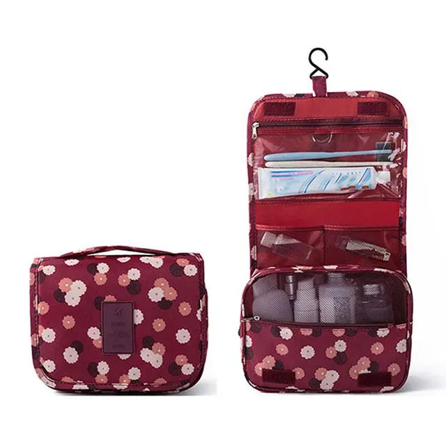 nouveau sac de rangement de maquillage de voyage sac à cosmétiques en nylon pour femmes sacs de maquillage de voyage suspendus kits d'organisation de toilette de lavage sacs de rangement