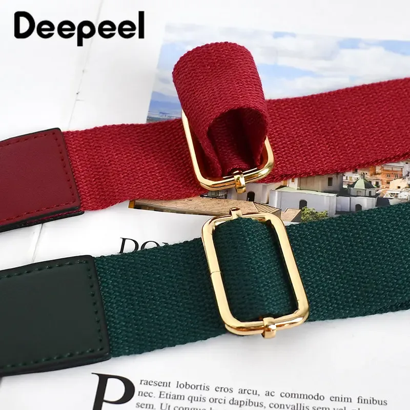 deepeel 3.8cm toile coton sac bandoulière 80-130cm ajuster sangle sac à main bandoulière remplacement sacs sangles accessoire