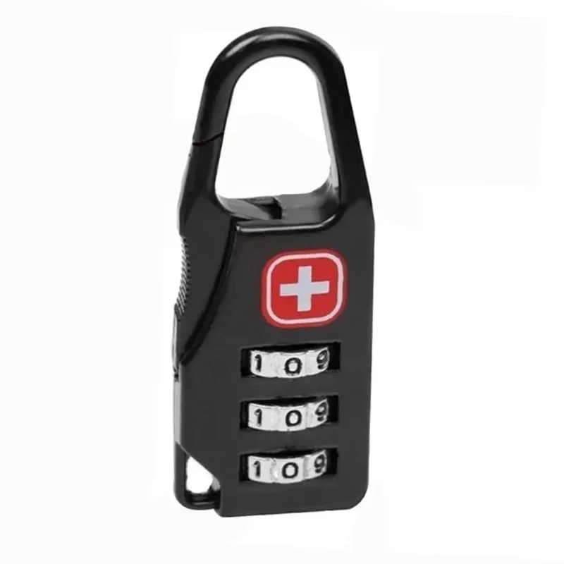 mini serrure à combinaison à 3 chiffres, 5 pièces, serrure à fermeture éclair antivol pour sac à dos de voyage, sac à main, bagages, accessoires de voyage portables sécurisés