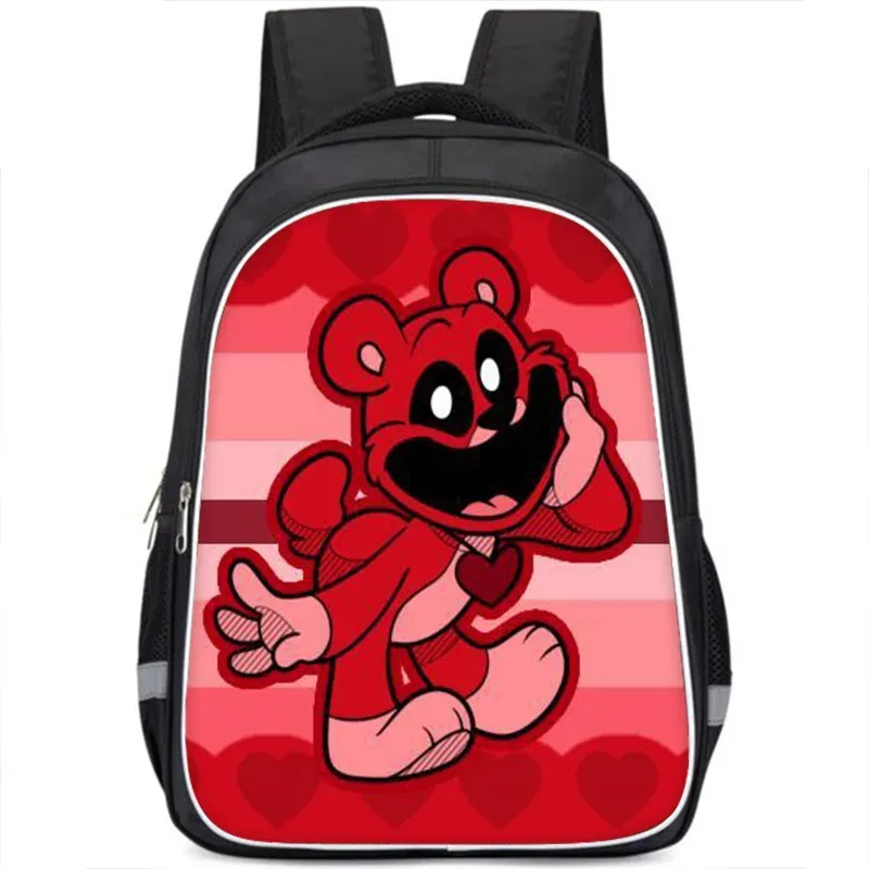 sac à dos smiling critters pour enfants, cartable double couche, cadeau d'anniversaire, sacs d'ordinateur pour étudiants