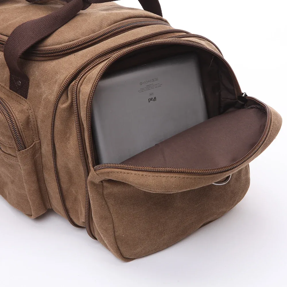 grande capacité hommes bagages à main voyage sacs de sport toile sacs de voyage week-end sacs à bandoulière multifonctionnel sac polochon de nuit