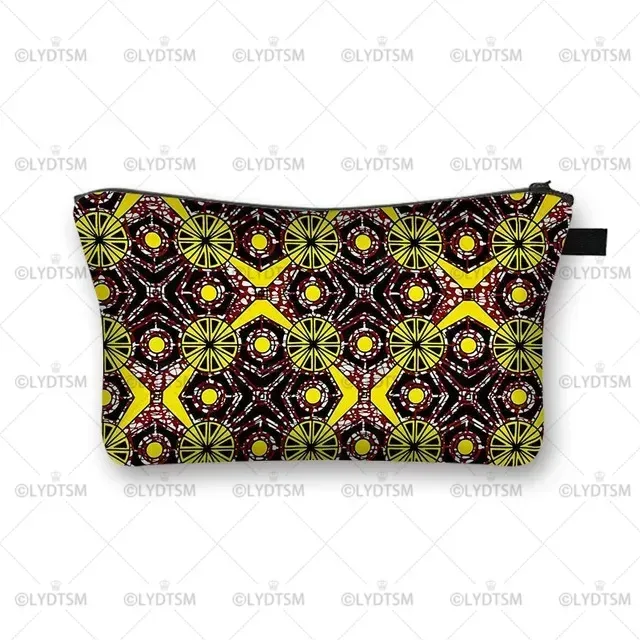 trousse à cosmétiques imprimée pour femmes africaines, sacs de maquillage pour dames afro, étui à cosmétiques pour filles, rangement portable pour rouge à lèvres, sacs de voyage, mode