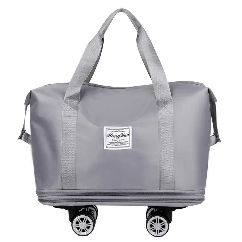 sac voyage bagage roulettes oxford université toupie poignée sup lat front blanche unisexe grande capacité séparation humide sèche