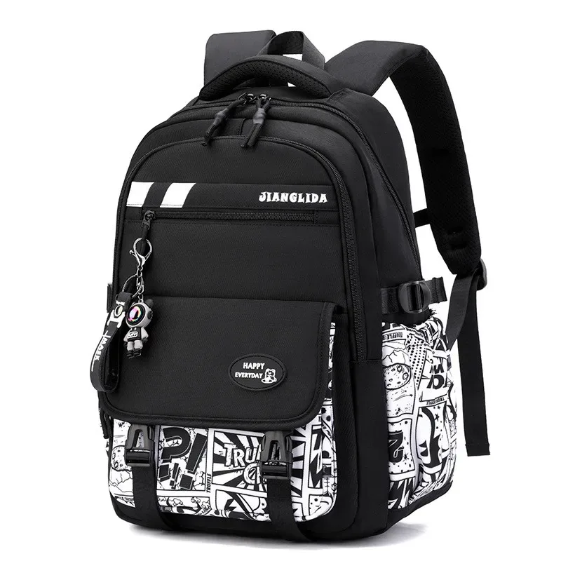 sac à dos pour adolescents avec pendentif, motif camouflage graffiti, sac à bandoulière pour garçons, sac d'école imperméable, sacs à dos de sport et de voyage