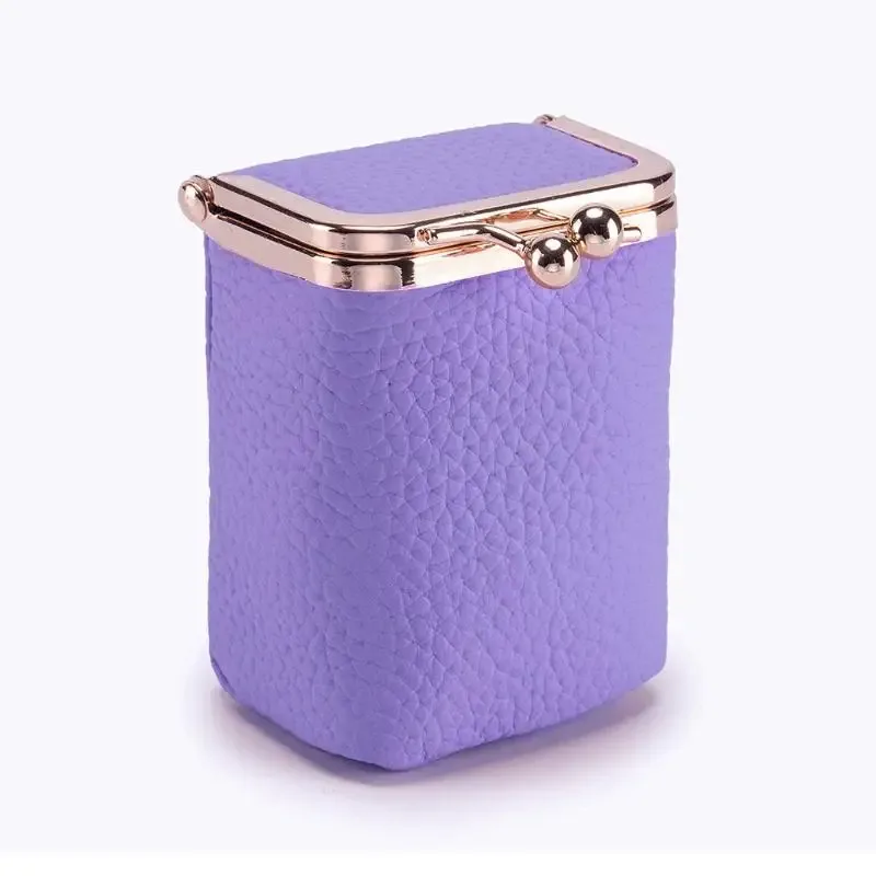 organisateur voyage cuir texturé noir blanc rouge vert bleu marine rose mini pochette accessoires maquillage transport journee voyage