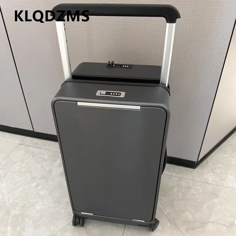 klqdzms 24 "26" bagage de voyage à main 20 pouces abs + boîte d'embarquement pc boîtier de chariot d'affaires pour hommes valise à roulettes universelle
